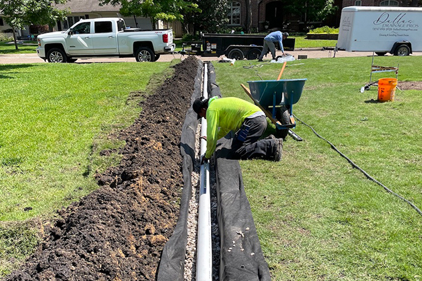 Drainage solution project in Columbus, OH